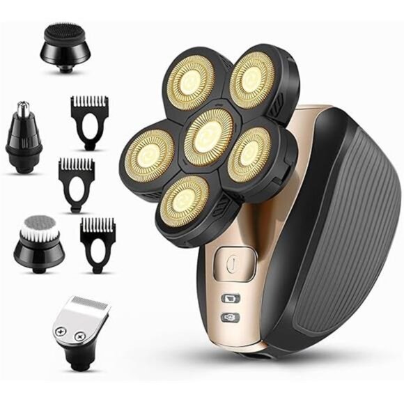 Head Shavers for Men Upgraded 5 in 1 Multifunctional Bald Head Shaver Grooming - Picture 8 of 8